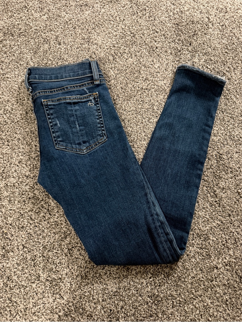 Rag & Bone dark wash skinny jeans size 23 #denim